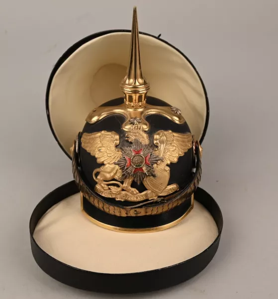 Amazing Baden FlügelAdjudant "Miniature" Pickelhaube w/Case Visuel 1 principal